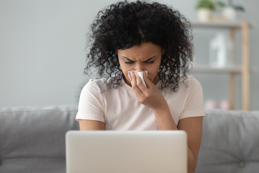 woman with chronic pain and weak immune system