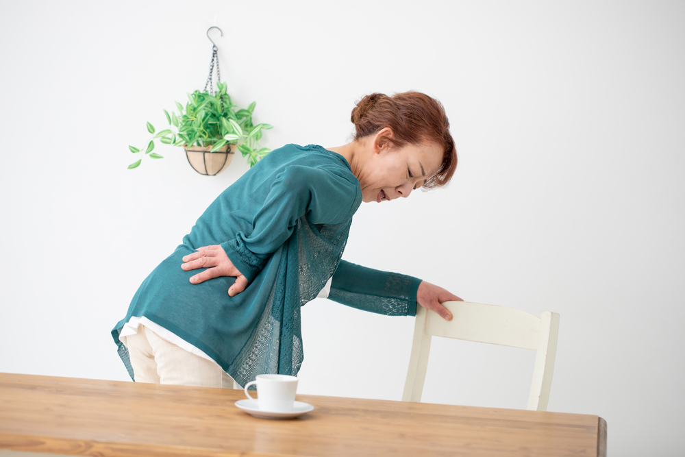 woman with chronic back pain