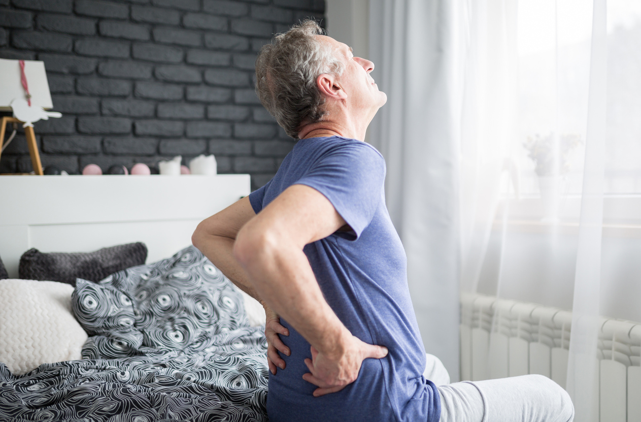 man with lower back pain