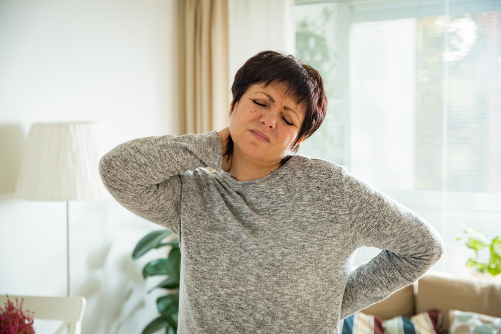 woman with myalgia pain