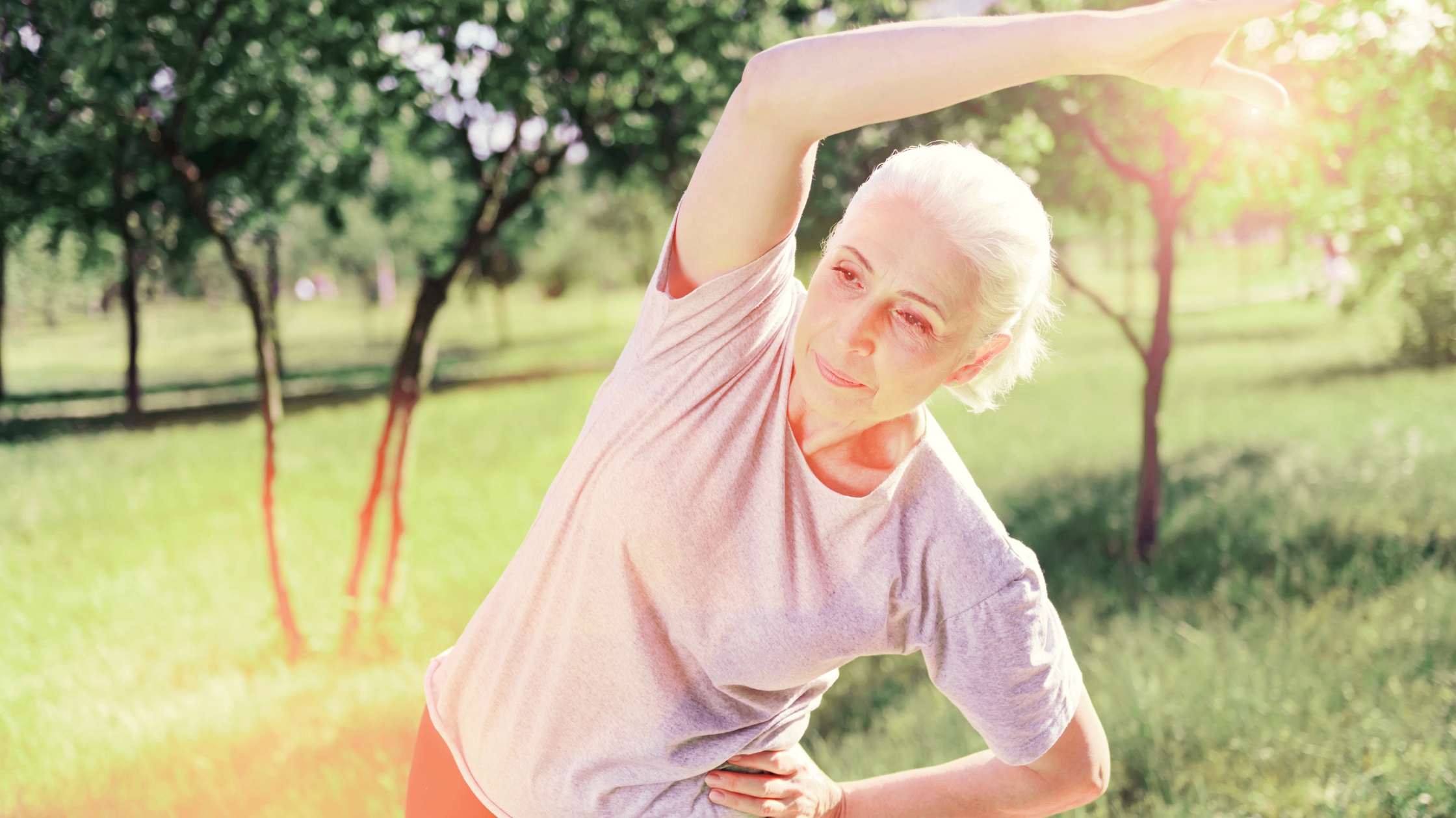 elderly woman managing chronic pain
